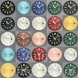 NH05 24.5mm Women Watch Dial Hand Set White Green Red Sky Biue Pink Gold Rose Gold Dial Fit NH05 Movement For Lady Watch