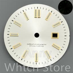 NH05 24.5mm Women Watch Dial Hand Set White Green Red Sky Biue Pink Gold Rose Gold Dial Fit NH05 Movement For Lady Watch