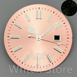 NH05 24.5mm Women Watch Dial Hand Set White Green Red Sky Biue Pink Gold Rose Gold Dial Fit NH05 Movement For Lady Watch