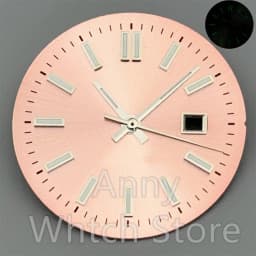 NH05 24.5mm Women Watch Dial Hand Set White Green Red Sky Biue Pink Gold Rose Gold Dial Fit NH05 Movement For Lady Watch