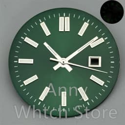 NH05 24.5mm Women Watch Dial Hand Set White Green Red Sky Biue Pink Gold Rose Gold Dial Fit NH05 Movement For Lady Watch