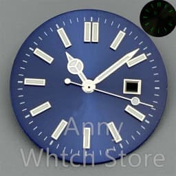 NH05 24.5mm Women Watch Dial Hand Set White Green Red Sky Biue Pink Gold Rose Gold Dial Fit NH05 Movement For Lady Watch