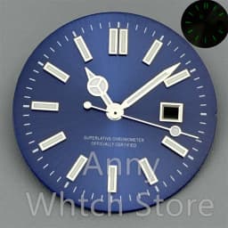 NH05 24.5mm Women Watch Dial Hand Set White Green Red Sky Biue Pink Gold Rose Gold Dial Fit NH05 Movement For Lady Watch