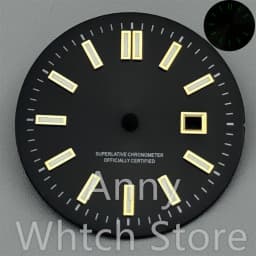 NH05 24.5mm Women Watch Dial Hand Set White Green Red Sky Biue Pink Gold Rose Gold Dial Fit NH05 Movement For Lady Watch