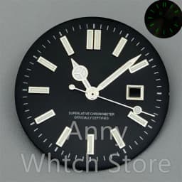 NH05 24.5mm Women Watch Dial Hand Set White Green Red Sky Biue Pink Gold Rose Gold Dial Fit NH05 Movement For Lady Watch