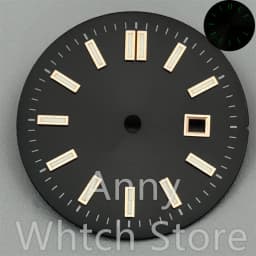 NH05 24.5mm Women Watch Dial Hand Set White Green Red Sky Biue Pink Gold Rose Gold Dial Fit NH05 Movement For Lady Watch