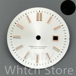 NH05 24.5mm Women Watch Dial Hand Set White Green Red Sky Biue Pink Gold Rose Gold Dial Fit NH05 Movement For Lady Watch