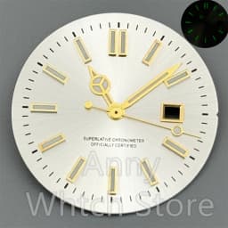NH05 24.5mm Women Watch Dial Hand Set White Green Red Sky Biue Pink Gold Rose Gold Dial Fit NH05 Movement For Lady Watch