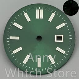 NH05 24.5mm Women Watch Dial Hand Set White Green Red Sky Biue Pink Gold Rose Gold Dial Fit NH05 Movement For Lady Watch