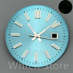 NH05 24.5mm Women Watch Dial Hand Set White Green Red Sky Biue Pink Gold Rose Gold Dial Fit NH05 Movement For Lady Watch