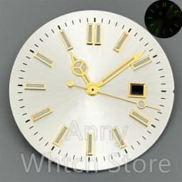 NH05 24.5mm Women Watch Dial Hand Set White Green Red Sky Biue Pink Gold Rose Gold Dial Fit NH05 Movement For Lady Watch