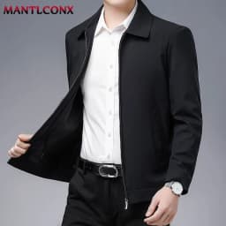 Spring Autumn Men's Jacket Thin Casual Business Jacket Men Office Dress Coat Man Social Jackets for Men Outerwear Black M-XXXL