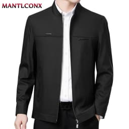 Spring Autumn Men's Jacket Thin Casual Business Jacket Men Office Dress Coat Man Social Jackets for Men Outerwear Black M-XXXL