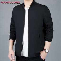 Spring Autumn Men's Jacket Thin Casual Business Jacket Men Office Dress Coat Man Social Jackets for Men Outerwear Black M-XXXL