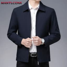 Spring Autumn Men's Jacket Thin Casual Business Jacket Men Office Dress Coat Man Social Jackets for Men Outerwear Black M-XXXL