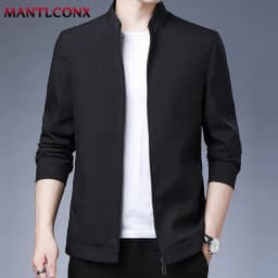 Spring Autumn Men's Jacket Thin Casual Business Jacket Men Office Dress Coat Man Social Jackets for Men Outerwear Black M-XXXL