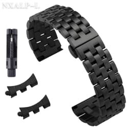 Solid Stainless Steel Strap 18mm 20mm 22mm Watch Band Curved/Flat End Wristband for Tissot for Longines for Seiko for Citizen