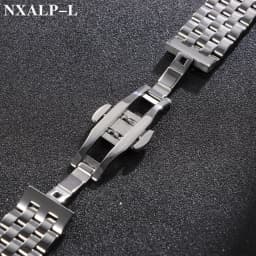 Solid Stainless Steel Strap 18mm 20mm 22mm Watch Band Curved/Flat End Wristband for Tissot for Longines for Seiko for Citizen