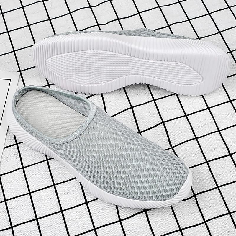 Summer Women's Shoes Half Slippers Slides Mesh Shoes Unisex Women Indoor Outdoor Fashion Lightweight Breathable Tennis
