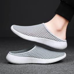 Summer Women's Shoes Half Slippers Slides Mesh Shoes Unisex Women Indoor Outdoor Fashion Lightweight Breathable Tennis
