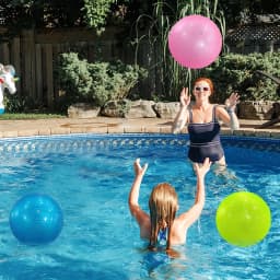 1pc Colorful Pearl Beach Ball Inflatable Beach Ball, Suitable For Beach Pool Party Games