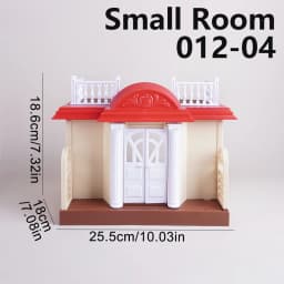 1:12 Micro Deluxe Villas Dollhouse Castle Treehouse Auditorium Play House Miniature Furniture Model Kitchen Toy Girls Gift