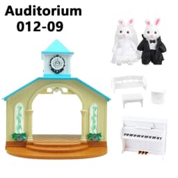 1:12 Micro Deluxe Villas Dollhouse Castle Treehouse Auditorium Play House Miniature Furniture Model Kitchen Toy Girls Gift