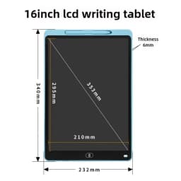 16/20inch LCD Drawing Board Writing Tablet Montessori Learning Educational Toys Kids Large Graffiti Magic Handwriting Blackboard