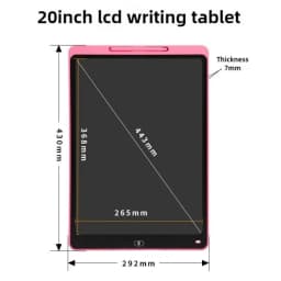 16/20inch LCD Drawing Board Writing Tablet Montessori Learning Educational Toys Kids Large Graffiti Magic Handwriting Blackboard