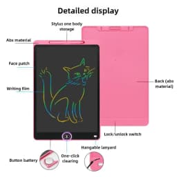 16/20inch LCD Drawing Board Writing Tablet Montessori Learning Educational Toys Kids Large Graffiti Magic Handwriting Blackboard
