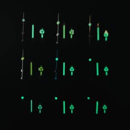 Green Luminous Hands, Compatible with NH35 NH36 3135 ETA 2836 2824 Miyota8205 8215 821A Mingzhu DG2813 3804 PT5000 Movements.