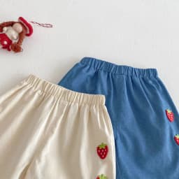 MILANCEl 2025 Summer Kids Clothing Set Strawberry Vest And Wide Leg Pants 2 Pcs Girls Suit Girls Clothes Suit