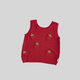 MILANCEl 2025 Summer Kids Clothing Set Strawberry Vest And Wide Leg Pants 2 Pcs Girls Suit Girls Clothes Suit