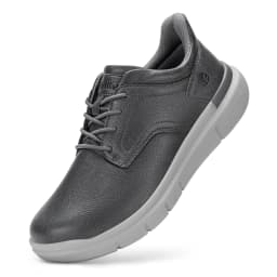 Fitville Men'S Shoes Wide Width Leather Slip-On Casual Shoes Lightweight For Swollen Feet With Arch Support Pain Relief