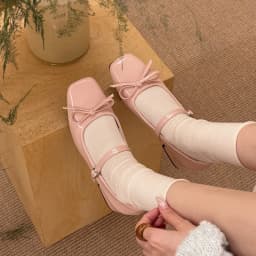 Patent Leather Women Mary Jane Shoes Fashion Shallow Butterfly-knot Shoes Spring Autumn Wedding Party Shoes