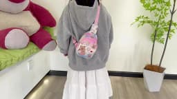 Cute Capybara Shoulder Bag Mini Storage Bag Cartoon Chest Bag Home Decoration Messenger Bag Coin Purse for Kids