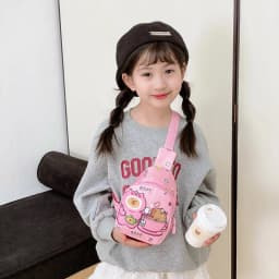 Cute Capybara Shoulder Bag Mini Storage Bag Cartoon Chest Bag Home Decoration Messenger Bag Coin Purse for Kids