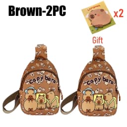 Cute Capybara Shoulder Bag Mini Storage Bag Cartoon Chest Bag Home Decoration Messenger Bag Coin Purse for Kids