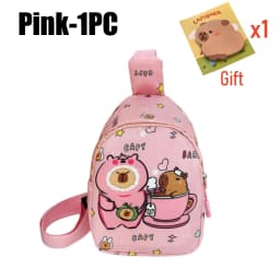 Cute Capybara Shoulder Bag Mini Storage Bag Cartoon Chest Bag Home Decoration Messenger Bag Coin Purse for Kids