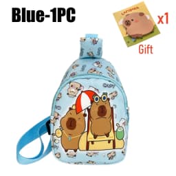 Cute Capybara Shoulder Bag Mini Storage Bag Cartoon Chest Bag Home Decoration Messenger Bag Coin Purse for Kids