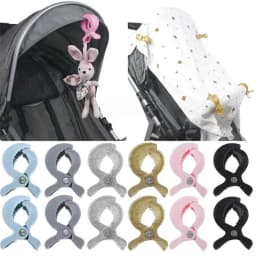 2/4PCS Baby Stroller Clamp Alligator Clip Pram Peg Portable Stroller Hook Baby Car Seat Clips Toddler Baby Stroller Accessories
