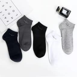 5Pairs/Lot Men's Bamboo Fiber Socks High Quality Business Casual Comfort Breathable Anti-bacterial Deodorant Men's Ankle Socks
