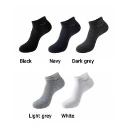 5Pairs/Lot Men's Bamboo Fiber Socks High Quality Business Casual Comfort Breathable Anti-bacterial Deodorant Men's Ankle Socks