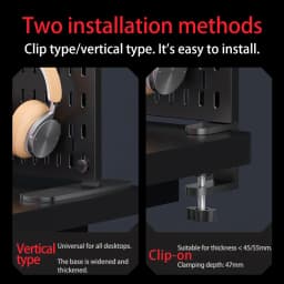 Multifunctional Desktop Standing Pegboard for Home/Office Storage. Freely Combinable Partition Shelf Set.