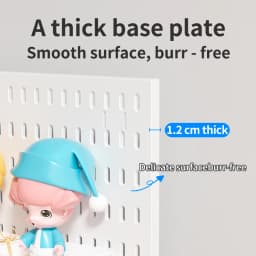 Multifunctional Desktop Standing Pegboard for Home/Office Storage. Freely Combinable Partition Shelf Set.