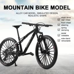 Vintage Metal Mountain Bike Model Desktop Mini Alloy Classic Bicycle Toy Die-Cast Finger Model Home Decoration