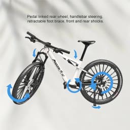 Vintage Metal Mountain Bike Model Desktop Mini Alloy Classic Bicycle Toy Die-Cast Finger Model Home Decoration