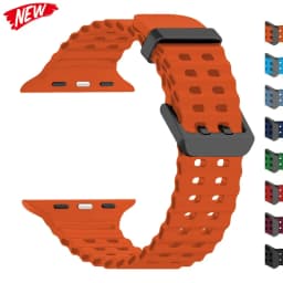 Strap for Apple Watch Ultra 2 49mm 45mm 44mm 42mm 38mm 41mm 40mm Silicone Ocean belt for iWatch series 10 9 8 7 se 5 4 3 Correa