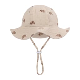 Baby Cotton Bucket Hats New Children Sunscreen Outdoor Caps Boys Girls Print Panama Hat Unisex Beach Fishing Hat For 3-12 Months