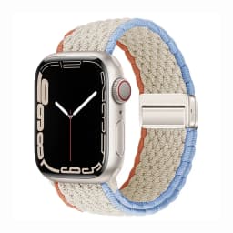 Nylon Braided Band Strap Compatible For Apple Watch S10 46mm 44mm 40mm 45mm 49mm 41mm 38mm iWatch series se 10 7 3 5 6 8 9 Ultra